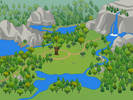 Sims 4 — Granite Falls Reimagined - Cartoon Map Overhaul by Modnest — Bring a storybook look to Granite Falls with this