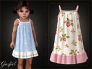 Sims 4 — Toddler - Sleeveless summer dress with delicate straps and ruffle hem by Garfiel — A sweet toddler sundress