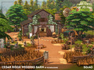 Sims 4 — Cedar Ridge Wedding Barn - NO CC by xogerardine — This build was so much fun to create! I've wanted to build a