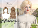 Sims 4 — Floriene V2 - Hairstyle by VivianDang — - All new meshes