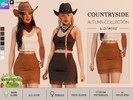 Sims 4 — COUNTRYSIDE CHARM - MINI SKIRT by linavees — New Mesh