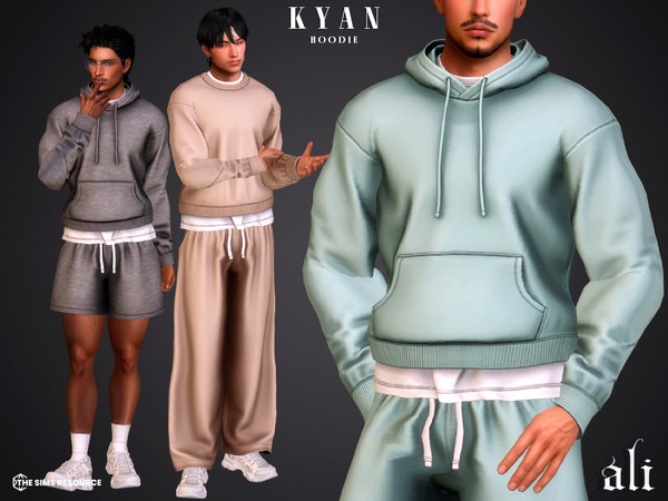 Sims 4 — KYAN hoodie by ali1 — Hoodie, Sweatshirt, Shorts and Sweatpants