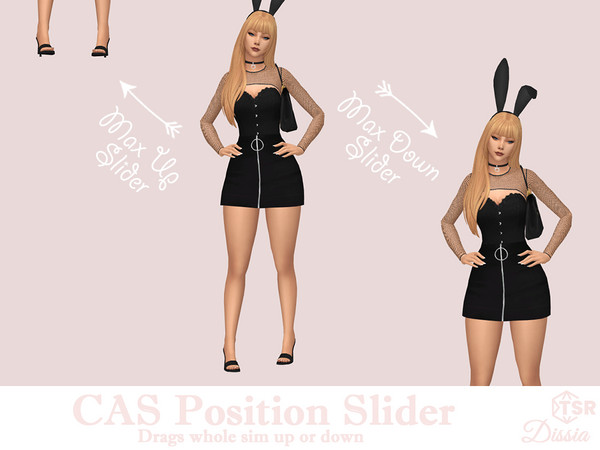 Sims 4 — CAS Position Slider DOWN - Upper Arm UP-DOWN Location by Dissia — I use position slider for a long time to make