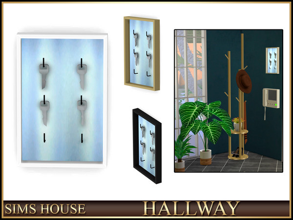 Sims 4 — Wall-mounted key holder  HALLWAY by Sims_House — HALLWAY