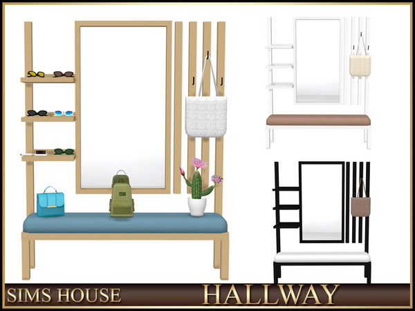 Sims 4 — Hallway cabinet with mirror HALLWAY by Sims_House — HALLWAY