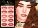 Sims 4 — IMF Montana Lipstick CountrySide Charm by IzzieMcFire — Montana lipstick contains 10 colors in hq texture.