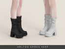 Sims 4 — Platform high-heeled boots by Arltos — 10 colors.