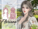 Sims 4 — Floriene V3 - Hairstyle by VivianDang — - All new meshes