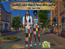 Sims 4 — SwMDS AM Afrik Leather Wide Pants Countryside Style by MsDSweets — Dress your male sims (teen - elder) in the AM