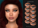 Sims 4 — Sylvia Eyes by ANGISSI — PREVIEWS MADE USING HQ MOD Facepaint category