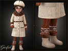 Sims 4 — Toddler - Cozy suede boots with soft faux fur cuffs by Garfiel — Adorable toddler winter boots featuring a soft