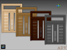Sims 4 — ADV-Mabra TWENTYONE s4DoorSet by MABRA2 — Double front door - Game mesh - 4 swatches