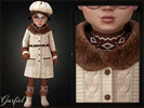Sims 4 — Toddler - Cozy knitted neck warmer with Nordic winter pattern by Garfiel — (Necklace slot)