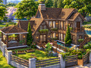 Sims 4 — open highland plateau by kubraeker — A charming two-story family home surrounded by lush greenery, beautiful