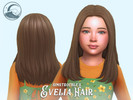 Sims 4 — Evelia Hairstyle - Child Conversion by simstrouble — A sleek, medium-length hair featuring a middle part, soft