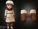 Sims 4 — Infant - Cozy suede mittens with plush fleece cuffs by Garfiel — Warm infant mittens featuring a soft suede