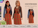 Sims 4 — COUNTRYSIDE CHARM - DENIM JACKET AND DRESS by linavees — New Mesh