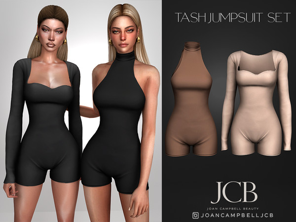 Sims 4 — TASH JUMPSUIT SET by Joan_Campbell_Beauty_ — INCLUDES: