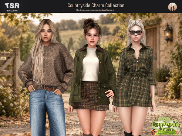 Sims 4 — SET-Countryside Charm Collection by busra-tr — - BD1702