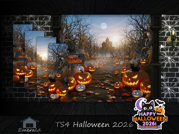 Sims 4 — TS4 Halloween 2026 by Emerald — Even the tiniest pumpkin can light up the night. Happy Halloween!