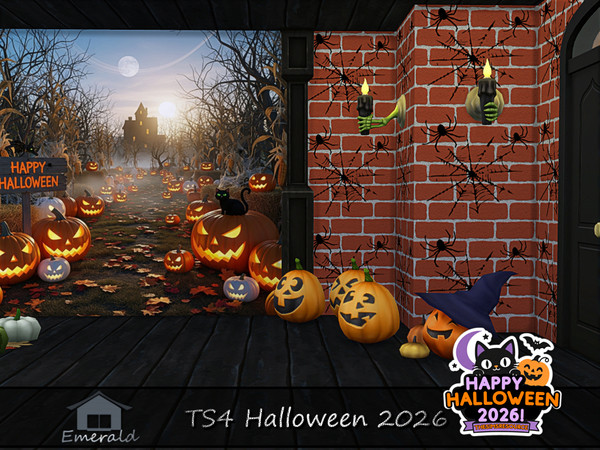 Sims 4 — Emerald_TS4Halloween2026 S3 by Emerald — Even the tiniest pumpkin can light up the night. Happy Halloween!