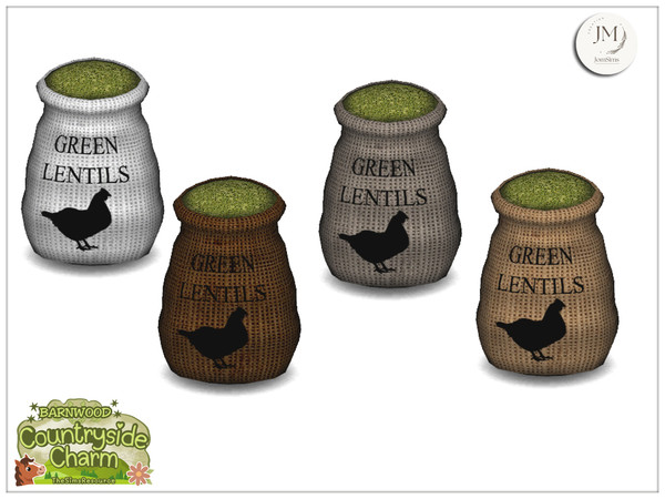 Sims 4 — Jomsims Countryside charm mercantile bag of green lentils by jomsims — Step into the warm atmosphere of a
