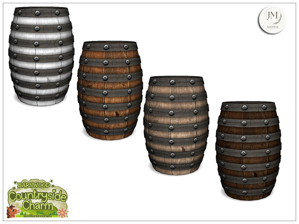 Sims 4 — Jomsims Countryside charm mercantile barrel1 by jomsims — Step into the warm atmosphere of a traditional country