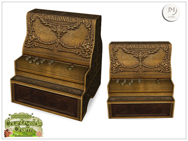 Sims 4 — Jomsims Countryside charm mercantile deco cash register by jomsims — Step into the warm atmosphere of a