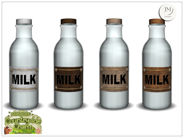 Sims 4 — Jomsims Countryside charm mercantile deco milk bottle by jomsims — Step into the warm atmosphere of a