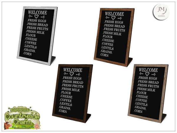 Sims 4 — Jomsims Countryside charm mercantile deco small sign by jomsims — Step into the warm atmosphere of a traditional