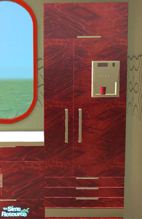Sims 2 — Atomic Kitchen - Fridge by Cloisonne — 