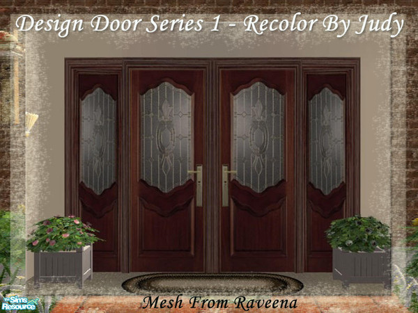 Sims 2 — Judy Design Door Set 4 - Door by judyhugsnoopy — Recolor of Raveena "Designer Door" You must need to