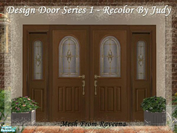 Sims 2 — Judy Design Door Set 3 - Door by judyhugsnoopy — Recolor of Raveena "Designer Door" You must need to