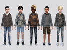 Sims 4 — Taku Rugged Sweatshirt Boys by McLayneSims — TSR EXCLUSIVE