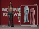 Sims 4 — Nicole cotton bell bottoms with integrated skirt by MissValentine142 — 24 Shades