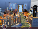 Sims 4 — Halloween kitsch entrance by evi — Halloween is a kitsch celebration. This yard proves it right. Have fun and