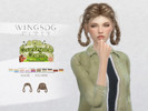 Sims 4 — WINGS HAIR-Double Twisted Braid Hairstyle by wingssims — WINGS HAIR TS4 NL1008 (Double Twisted Braid Hairstyle)