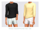 Sims 4 — Male Sleepwear Set 6 by Black_Lily — YA, A, Teen