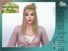 Sims 4 — Half updo Hair - Countryside Charm Collection by Daisy-Sims — 21 base colors + 9 ombre colors