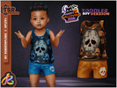 Sims 4 — Toddler Boy SET - Rebel Skull Outfit by RobertaPLobo — Boy Set - Rebel Skull Outfit_355