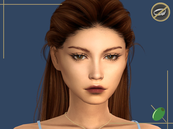 Sims 4 — Natasha 3D Lashes Rings Contradict by Pitted0live — Long sultry alpha style eyelashes Top lash only swatches