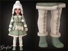 Sims 4 — Toddler - Ribbed knit tights with Nordic inspired side pattern by Garfiel — Cozy toddler tights featuring a soft