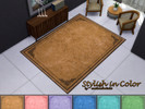 Sims 4 — Stylish in Color by matomibotaki — Fluffy rug available in 6 different colors for every occasion and room, each