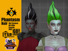 Sims 4 — Phantasm Hair by GoAmazons — Whimsical updo for straight hair in maxis style.