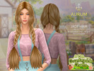 Sims 4 — Aurum - Jade Hair Style 1 by Aurum — HQ compatible textures