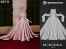 Sims 4 — Mckenna - Set by Beto_ae0 — A formal gown perfect for awards ceremonies and events. Enjoy dressing your Sims in
