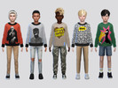 Sims 4 — Long Graphic Sweater Boys by McLayneSims — TSR EXCLUSIVE