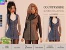 Sims 4 — COUNTRYSIDE CHARM - DENIM DRESS by linavees — New Mesh