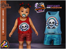Sims 4 — Infant Girl SET - Rebel Skull Outfit by RobertaPLobo — Girl Set - Rebel Skull Outfit_355