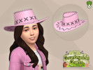 Sims 4 — Countryside Charm - Children Suede Cowboy Hat by kapakijo — Unisex suede cowboy hat for children available in 7